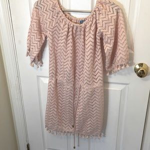 Light Pink Blue Island Swim Coverup